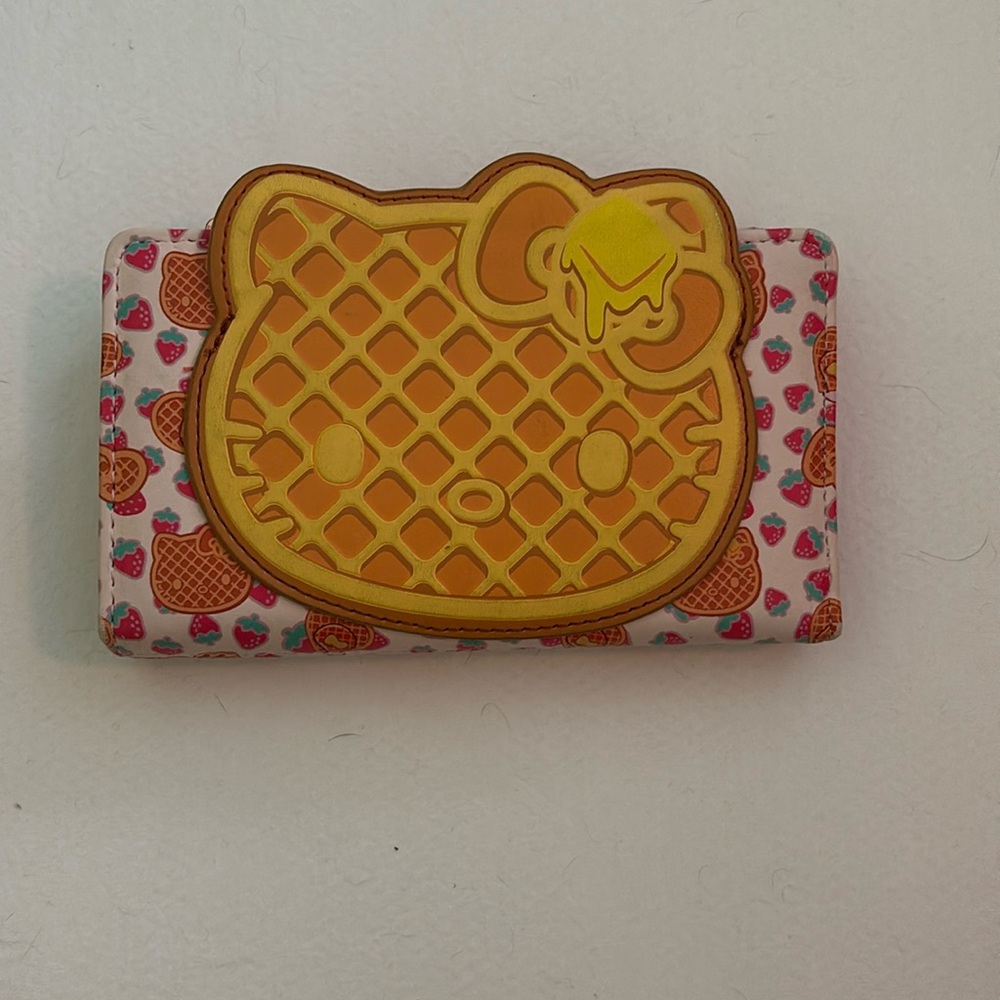 Hello Kitty Sanrio Loungefly Waffle Wallet